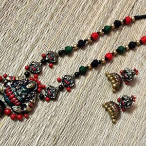 "SriLakshmi" - Antique Lakshmi Temple Terracotta Neckset.